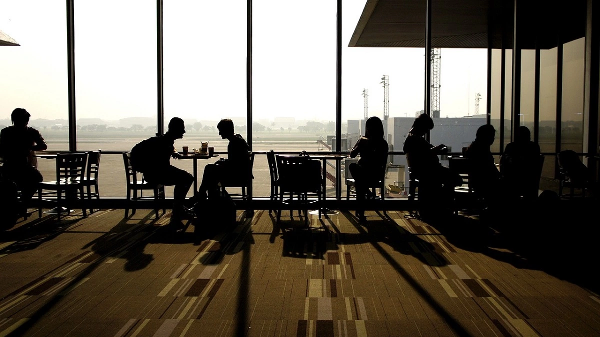 Layover at Santorini Airport